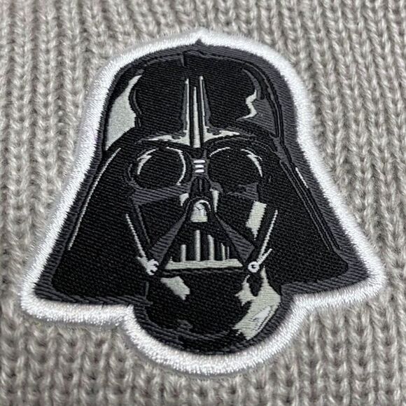 Star Wars x New Era Darth Vader Knit Beanie Hat Adult One Size Heather Gray (c) - Picture 2 of 6